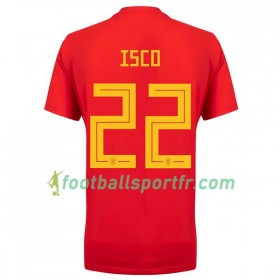 Tenue Espagne Isco 22 Féminine Domicile Coupe du monde 2018 Maillot de Foot